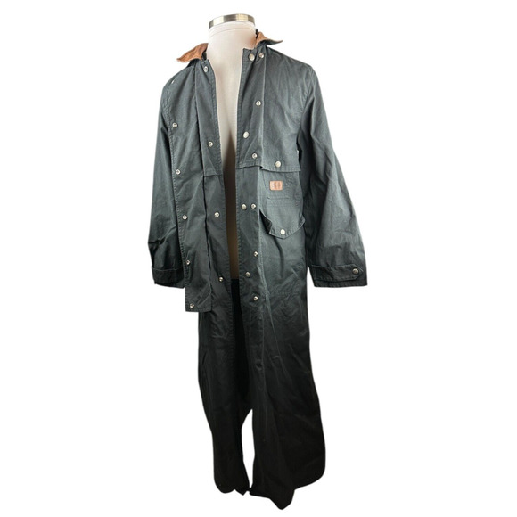 Vintage Lauren-RL Ralph Lauren Barn Western Duster Trench Jacket Coat Size Small - Picture 15 of 16
